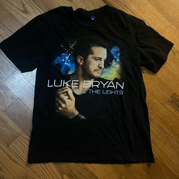 Luke Bryan kill the lights 2016 concert tour black t-shirt men's size small - Picture 1 of 9